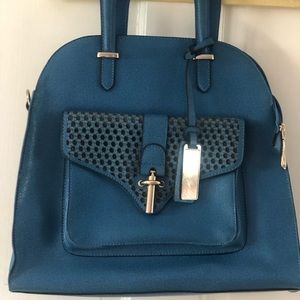 Blue handbag